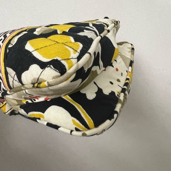 Vera Bradley Dogwood black yellow wristlet clutch - Picture 6 of 9